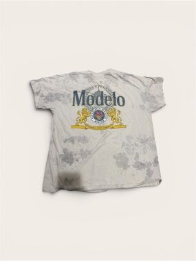 ModelCo White Kids Graphic Tee with Blue and Yellow Crest
